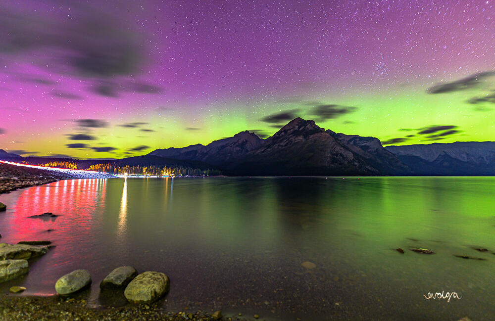 Lake Minnewanka's Aurora