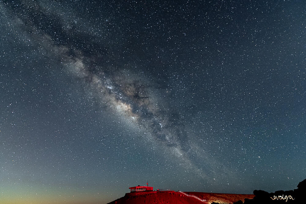 Milky Way Over the Haleakala visitor Centre, Maui